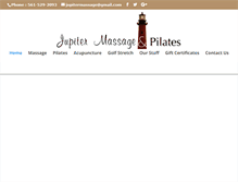 Tablet Screenshot of jupitermassageandpilates.com